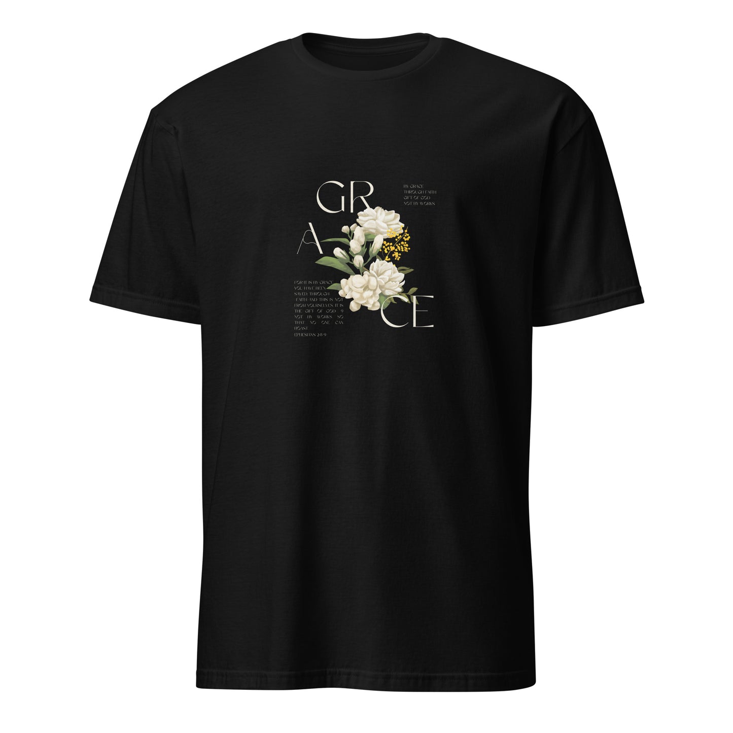 Grace - Ephesians 2:8-9 | Black T-Shirt