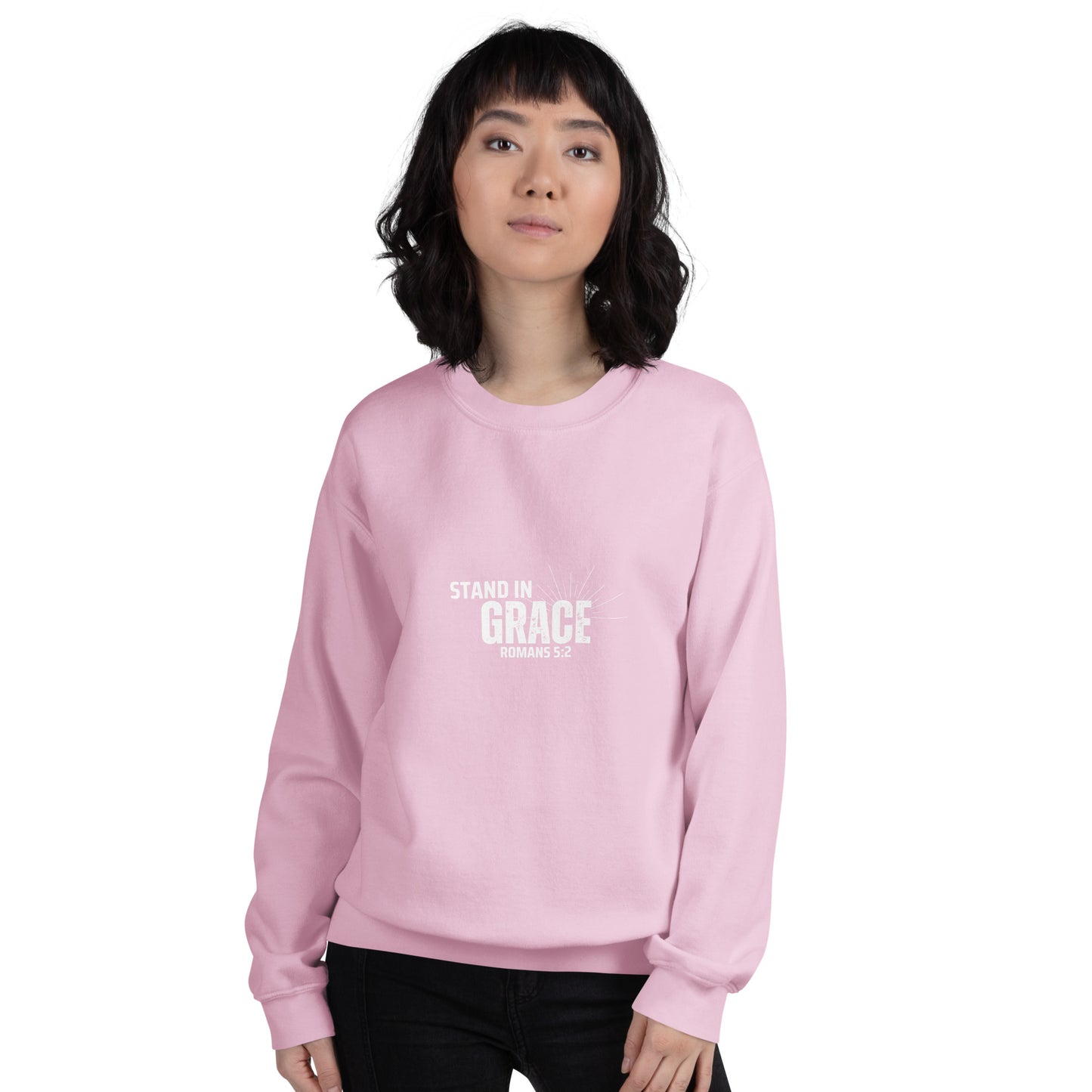 Stand In Grace | Sweatshirt - Black & Pink