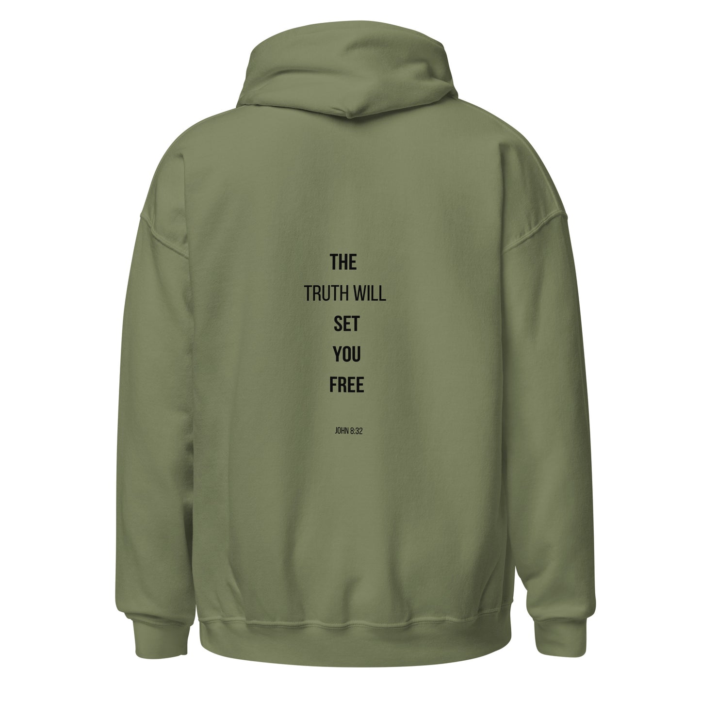 Emeth | Hoddie - Grey, White & Military Green